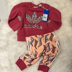 adidas 2-piece Crew Set 9 months